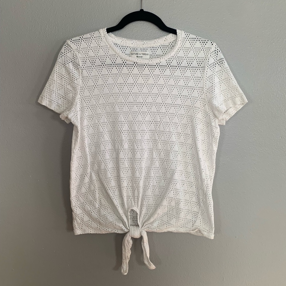 Women’s Madewell Eyelet Tie Top